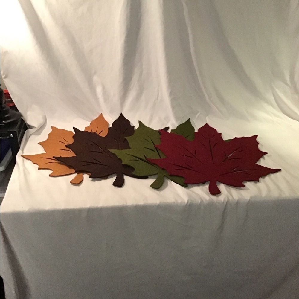 Set of Leaf-Shaped Placemats